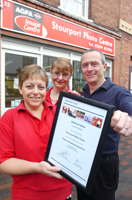 Mystery Shopper Award - Stourport Photo Centre